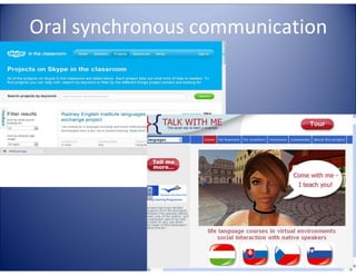 Oral synchronous communication
 