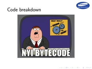 Code breakdown
 