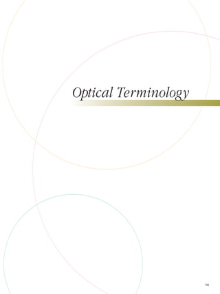 192
Optical Terminology
 