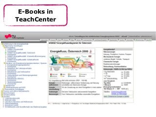 E-Books in
TeachCenter
 