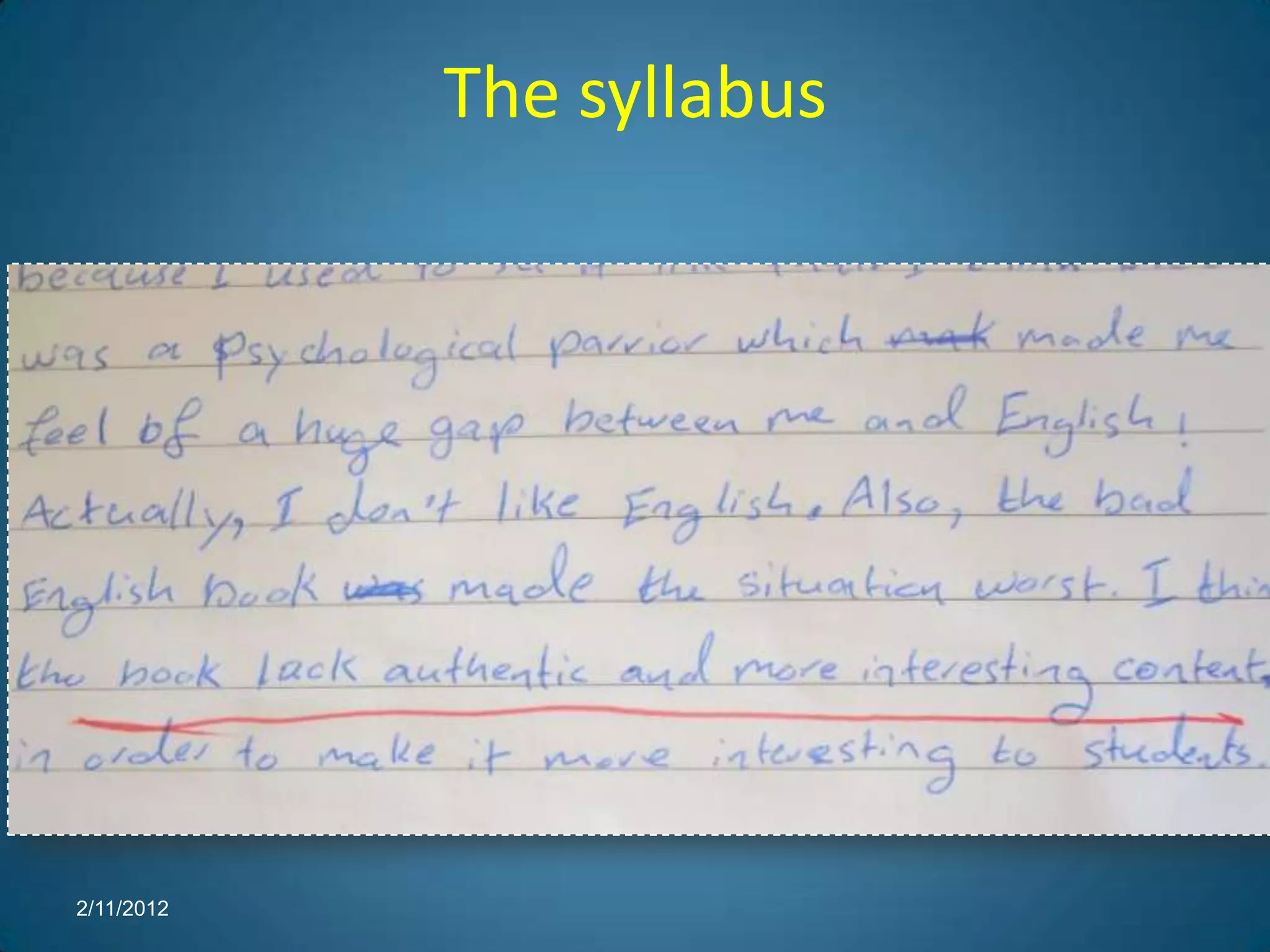 The syllabus




2/11/2012
 