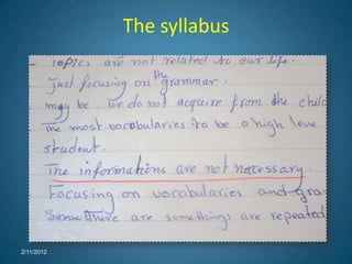 The syllabus




2/11/2012
 