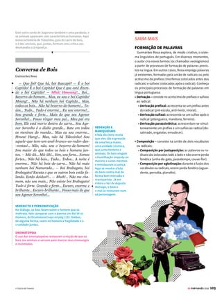 107
GE PORTUGUÊS 2018
INTERTEXTUALIDADE
A canção apresenta uma
personagem sofrida e
humilde, assim como
Macabéa. O autor, no
entanto, demonstra
respeito pela gente do
subúrbio, ao contrário
do narrador de A Hora da
Estrela, que ridiculariza
sua personagem. Ambos
diferem do tom dramático
da pintura.
LINGUAGEM COLOQUIAL
Termos e expressões
comuns à linguagem oral
(“me dá”) aproximam a
canção do contexto social
do morador do subúrbio
(veja Variação linguística,
na pág. 101).
PROSOPOPEIA
A personificação das
flores, em sua tristeza,
demonstra que não
há lugar para alegria
num espaço tão pobre
e sem perspectivas.
DENÚNCIA
A descrição física do
ambiente confere
ao texto caráter
denunciador contra o
abandono dessas pessoas
pelo governo, bem como
a marginalização que
sofrem.
SENTIMENTO
DE IMPOTÊNCIA
Diante da constatação de
que não tem condições
de socorrer essas
pessoas, o eu lírico apela
para a religiosidade e
“entrega” os suburbanos
a Deus, apesar de
ser ateu, criando um
paradoxo. O sentimento
de impotência também
está presente em
Macabéa e no quadro
de Portinari.
Gente Humilde
Chico Buarque de Holanda,
Garoto e Vinicius de Moraes
Tem certos dias
Em que eu penso em minha gente
E sinto assim
Todo o meu peito se apertar
Porque parece
Que acontece de repente
Como um desejo de eu viver
Sem me notar
Igual a tudo
Quando eu passo no subúrbio
Eu muito bem
Vindo de trem de algum lugar
E aí me dá
Como uma inveja dessa gente
Que vai em frente
Sem nem ter com quem contar
São casas simples
Com cadeiras na calçada
E na fachada
Escrito em cima que é um lar
Pela varanda
Flores tristes e baldias
Como a alegria
Que não tem onde encostar
E aí me dá uma tristeza
(...)
De eu não ter como lutar
E eu que não creio
Peço a Deus por minha gente
É gente humilde
Que vontade de chorar
CANÇÃO PINTURA
CONEXÕES
Retirantes (1944), de Candido Portinari, aborda o
sofrimento dos migrantes nordestinos assolados
pela miséria da seca e da fome. A caracterização dos
retirantes apresenta grupos formados por indivíduos
esqueléticos, roupas humildes e rostos sofridos, com
poucos bens materiais e isolados na agreste paisagem
do sertão nordestino. Eles são retratados esquálidos,
assim como a personagem de A Hora da Estrela (o que
explicaria a “sensualidade estranha” dela). Ambos,
impotentes, abandonados à própria sorte, veem na
migração a única solução para escapar do destino
prenunciado, o que se pode verificar na trouxa no
ombro do homem e na cabeça da mulher. A figura
fantasmagórica do bebê dá um tom fúnebre à cena,
bem como os urubus esperando pelo alimento que
ainda está em pé, insistindo em não morrer. A presença
de indivíduos velhos e novos acentua o fato de que a
seca atinge diferentes gerações e permanece como uma
questão não resolvida. A denúncia contra o abandono
do nordestino também foi retratada por Graciliano
Ramos, em Vidas Secas, e, anteriormente, por Euclides
da Cunha, em Os Sertões, durante o Pré-Modernismo,
quando o escritor considerou o sertanejo “antes de
tudo um forte”.



[1] © TEREZA BETTINARDI [2] CANDIDO PORTINARI/MASP
[2]
 