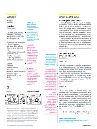 15
GE PORTUGUÊS 2018
SAIBA MAIS
AS SEIS FUNÇÕES BÁSICAS
DA LINGUAGEM
Função referencial ou denotativa
Transmite dados e informações de modo neutro e ob-
jetivo. É a linguagem típica dos textos jornalísticos, do
discurso científico, dos contratos e relatórios. O uso do
verbo costuma ser feito na terceira pessoa do singular.
Função expressiva ou emotiva
Manifesta uma expressão subjetiva, uma emoção ou
ponto de vista. As interjeições e as reticências são sinais
reveladores da função emotiva, assim como o uso da
primeira pessoa. Ex: Nós te amamos!
Função apelativa ou conativa
Buscainterferirnocomportamentodoleitor,convencê-lo
de algo ou lhe dar ordens ou conselhos. Presente em
manuais, livros didáticos e de autoajuda e textos pu-
blicitários. É comum o uso dos verbos no imperativo.
Ex: Não perca esta promoção!
Função poética
Elaboraamensagemdemodocriativoeexploraalingua-
gem figurada. Está presente na poesia, em provérbios
e em mensagens publicitárias.
Função fática
Inicia, prolonga ou encerra um contato. É aplicada em si-
tuações em que o mais importante não é a comunicação,
mas sim o desejo de contato entre o emissor e o receptor.
Predominanosmomentosiniciaisefinaisdequalquermen-
sagemouconversa.Ex:sim,claro,semdúvida.
Função metalinguística
Metalinguagem ocorre quando o emissor explica um
códigousandooprópriocódigo.Porexemplo,umapoesia
cujo tema e assunto seja poesia ou poeta. As gramáti-
cas e os dicionários são exemplos de metalinguagem,
pois são palavras explicando palavras. Ex: Oração é uma
sentença com sentido completo organizada em torno de
um verbo (para explicar a oração usamos uma oração).





© TEREZA BETTINARDI
e presidente da Anis Instituto de Bioética res-
ponsável pela PNA 2016 [Pesquisa Nacional de
Aborto], explica o que atrai as mulheres para o uso
da pílula e como sua proibição gera mais riscos:
“É considerado um método seguro, princi-
palmente nas 12 primeiras semanas. A forma
de se conseguir que é um problema. A mulher
vai ter que se deslocar para algum ambiente de
ilegalidade. E aí que está o risco maior do uso
do remédio, já que por não se ter um controle, a
mulher não sabe se está adquirindo uma pílula
de farinha, por exemplo. (...)”
Onde é legalizado, como em alguns estados
dos Estados Unidos e países da Europa, pode
ser encontrado em farmácias ao custo médio de
US$ 45 (aproximadamente R$ 142). Já no Brasil,
a venda é feita no boca a boca (...)
(...) O remédio fez com que a procura por hos-
pitais após o procedimento também diminuís-
se, porém algumas mulheres ainda precisam do
atendimento médico (...)
A curetagem após aborto é a cirurgia mais
realizadapeloSUS,segundolevantamentodo
Instituto do Coração (InCor). Foram 181 mil
procedimentos do tipo apenas em 2015. Pela
tabeladevaloresdoDatasus,cadacuretagem
pós-aborto custa R$ 199,41. (...)
Em uma clínica clandestina também no Rio
de Janeiro, o valor do aborto pode custar R$ 3,5
mil. Em consultórios tradicionais, o preço do
procedimento chega a R$ 6 mil. A especialista
pontua que um serviço caro não é sinônimo de
procedimento seguro:
“Muitasmulheresmorrememclínicas.Nãosa-
bemos se é o método utilizado, se é o equipamento
ou a dosagem da anestesia que levam a mulher a
óbito. Só ficamos sabendo depois que acontece e,
com isso, não conseguimos mensurar. Mas é pre-
cisofrisarqueoabortoéumprocedimentoseguro
desdequefeitocomorientaçãoeprofissionais.”(...)
No Brasil, a mulher que aborta pode cum-
prir uma pena de até três anos de prisão, e
o médico que realizar o procedimento, até
quatro anos – as exceções são para casos de
estupro, risco de morte da mulher ou feto
anencéfalo. A PNA critica a criminalização por
ser contraproducente:
“A julgar pela persistência (...) e pelo fato do
aborto ser comum em mulheres de todos os grupos
sociais, a resposta fundamentada na criminali-
zação e repressão tem se mostrado não apenas
inefetiva, mas nociva. Não reduz nem cuida:
por um lado, não é capaz de diminuir o número
de abortos e, por outro, impede que mulheres
busquem o acompanhamento e a informação de
saúde necessários para que seja realizado de for-
ma segura ou para planejar sua vida reprodutiva
a fim de evitar um segundo evento desse tipo.”(...)
METONÍMIA, VARIAÇÃO
LINGUÍSTICA E FUNÇÃO
POÉTICA
Outro exemplo de
metonímia – substitui
uma parte (a boca) pelos
indivíduos que propagam
a informação. O uso
da expressão popular
“boca a boca”, típica da
linguagem coloquial,
variante popular,
caracteriza a função
poética da linguagem.
FUNÇÃO REFERENCIAL
Predomina em textos em
que se exige neutralidade
e objetividade. Nessa
passagem, por exemplo,
há informações sem juízo
de valor, uma vez que
são dados fornecidos por
órgãos competentes.
FUNÇÕES EMOTIVA E
APELATIVA
Na primeira, o uso da
primeira pessoa do plural
(sabemos e ficamos)
tem a intenção de
estabelecer uma relação
de cumplicidade com
o leitor. Na segunda,
solicita-se a sua adesão
ao que foi pronunciado.
FUNÇÕES REFERENCIAL
E APELATIVA
A citação da lei fornece
ao leitor uma informação
(função referencial da
linguagem). Mas essa
mesma informação busca
amedrontar o praticante
do aborto, ao mostrar
as penas de prisão.
A proposta de mudar a
intenção do interlocutor
caracteriza a função
apelativa.
DOIS PONTOS
Aqui os dois-pontos (:)
estão sendo empregados
para esclarecer algo que
foi anteriormente citado
(o sentido de inefetiva e
nociva).
 