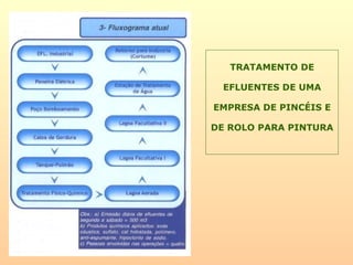 TRATAMENTO DE
EFLUENTES DE UMA
EMPRESA DE PINCÉIS E
DE ROLO PARA PINTURA
 