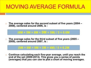 moving average formula of demand forecasting | PPTX