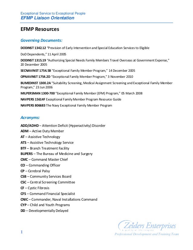 efmp resources handout navy overseas screening form