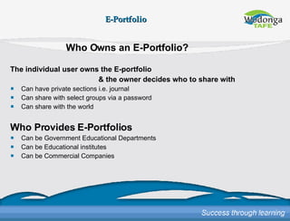 E Folio Presentation | PPT