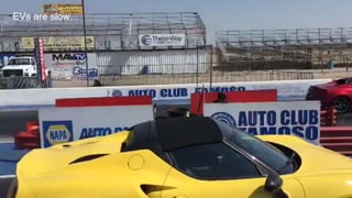 EVs are slow…..EVs are slow…