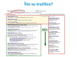 Što su tražilice?
SEO
 