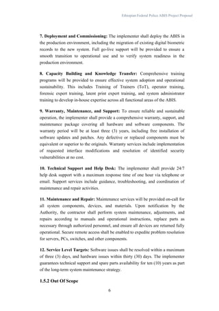 Automated Biometric Identification System Project Proposal for ...