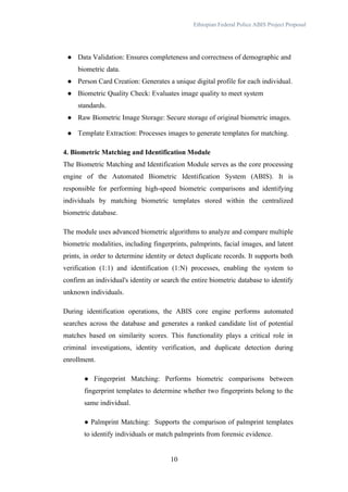 Automated Biometric Identification System Project Proposal for ...