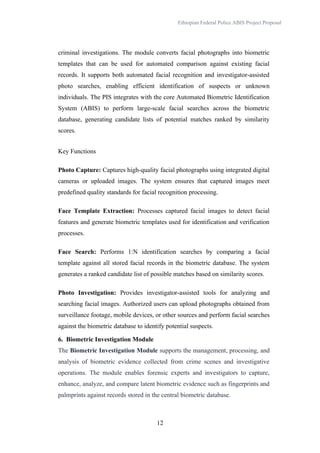 Automated Biometric Identification System Project Proposal for ...