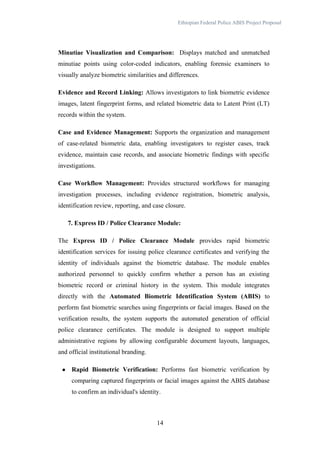 Automated Biometric Identification System Project Proposal for ...