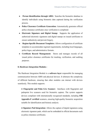 Automated Biometric Identification System Project Proposal for ...