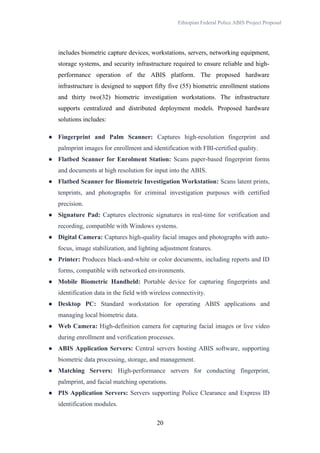 Automated Biometric Identification System Project Proposal for ...