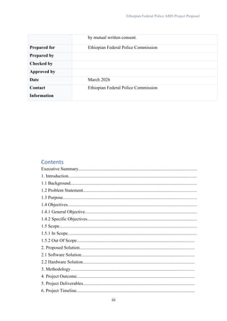 Automated Biometric Identification System Project Proposal for ...