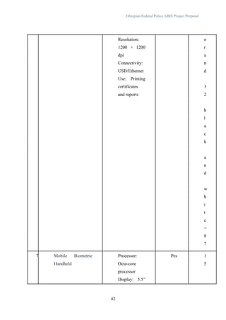 Automated Biometric Identification System Project Proposal for ...