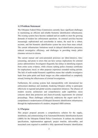 Automated Biometric Identification System Project Proposal for ...