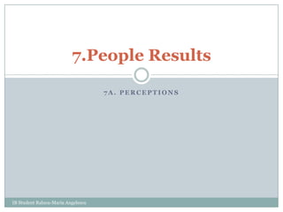 7a. Perceptions 7.People Results IB Student Raluca-Maria Angelescu 