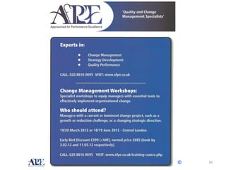 Approaches for Performance Excellence Ltd. www.Afpe.co.uk ©   30
 