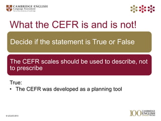 Cyefr Example Common European Framework of Reference for Languages | PDF