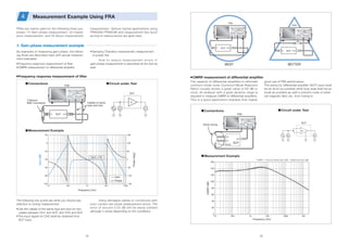 NF Frequency Response Analyzer FRA tecknical guide | PDF