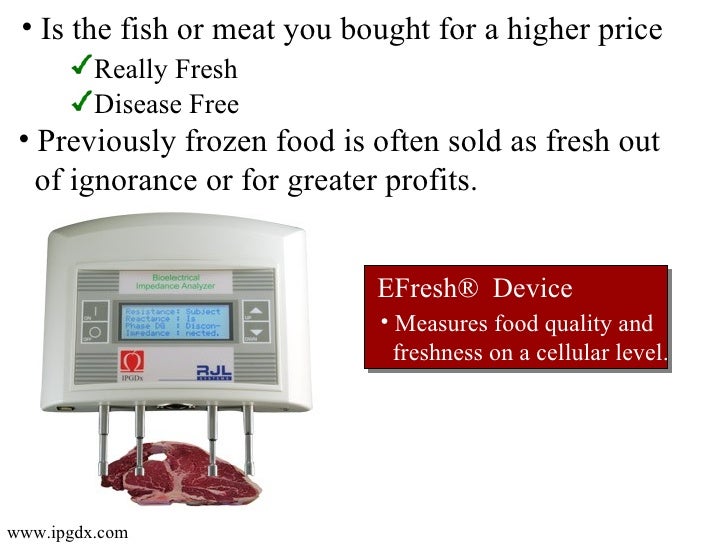 Fresh vs Frozen Food.