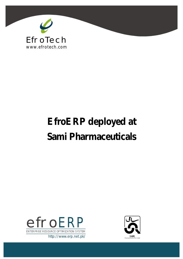 Efro Erp Case Study Sami Pharma