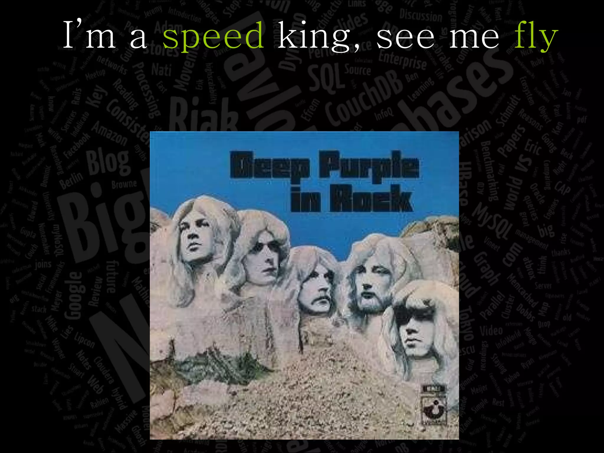 I’m a  speed  king, see me  fly 