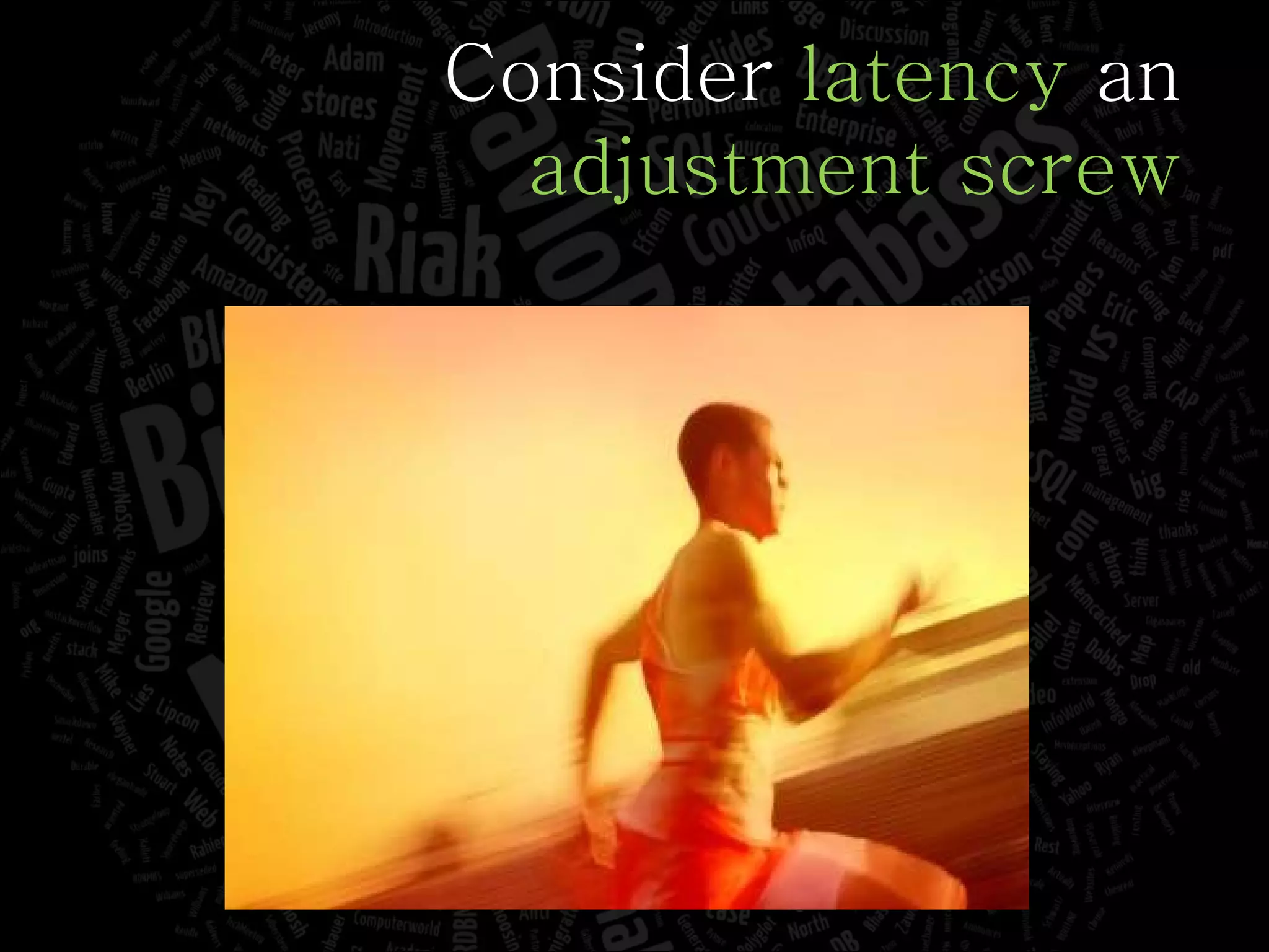 Consider  latency  an adjustment screw 