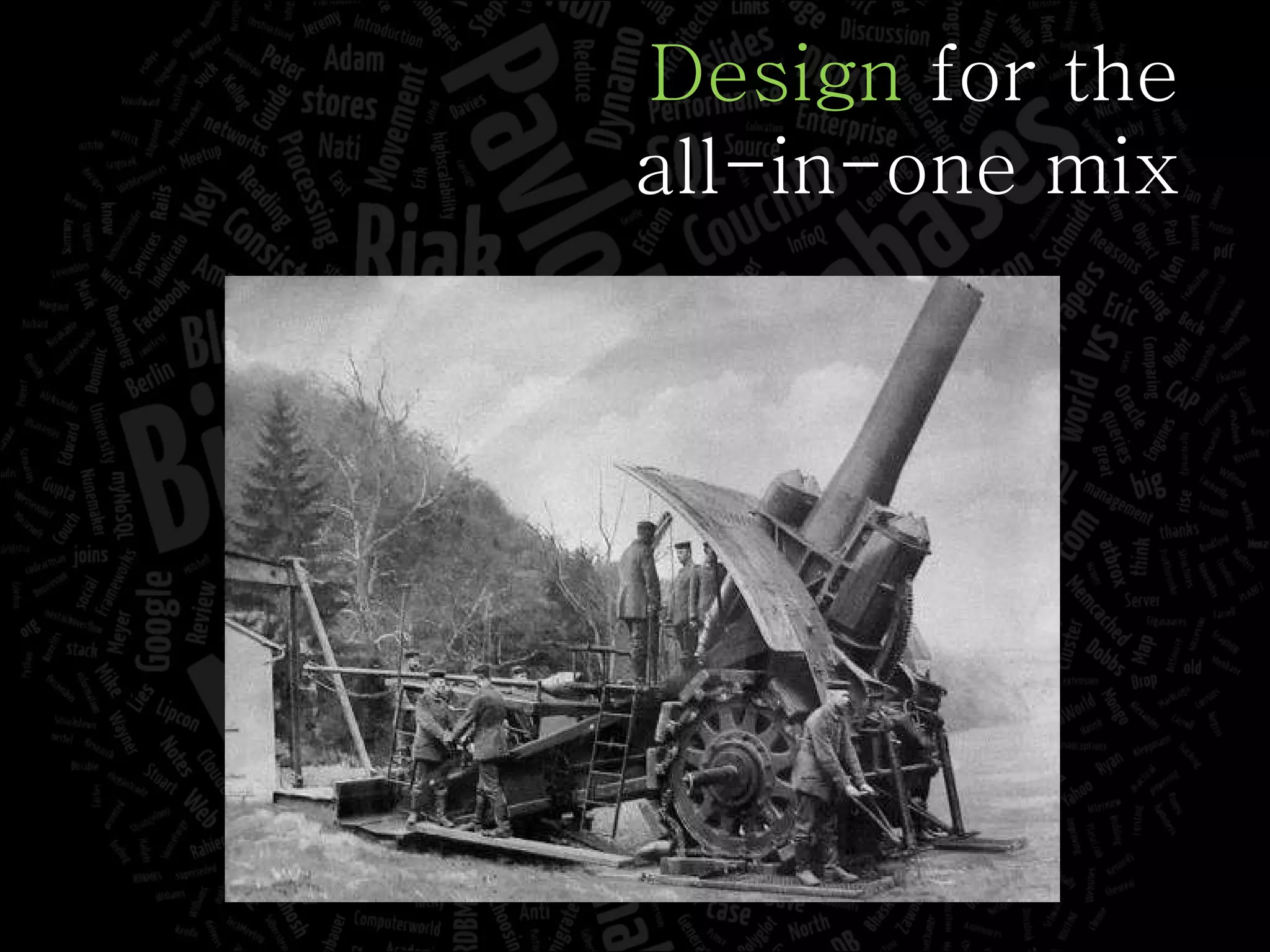 Design  for the all-in-one mix 