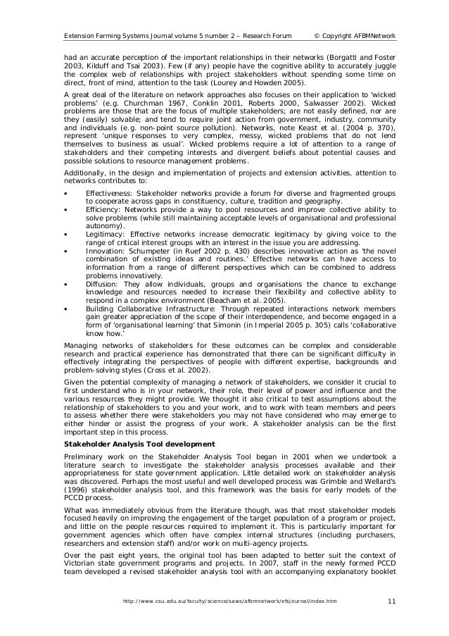 Stakeholder analysis pdf image