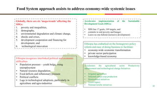 Food system: The case of Ethiopian food systems transformation (EFS) development