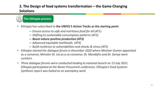 Food system: The case of Ethiopian food systems transformation (EFS) development