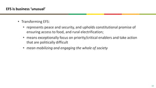 Food system: The case of Ethiopian food systems transformation (EFS) development