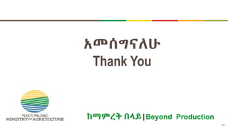 Food system: The case of Ethiopian food systems transformation (EFS) development