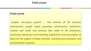 Food system: The case of Ethiopian food systems transformation (EFS) development