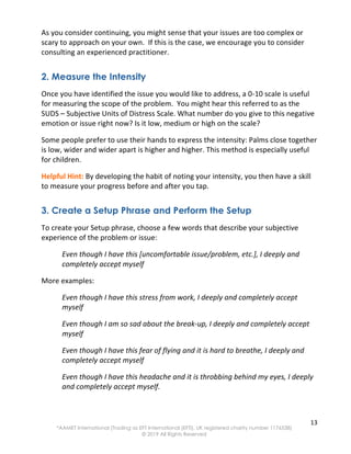 EFT - Free Tapping Manual | PDF