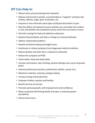 EFT - Free Tapping Manual | PDF