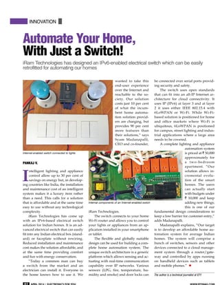 iRam Innovation - Automate Your Home With Just a Switch