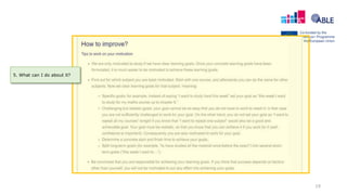 19
5. What can I do about it?
 