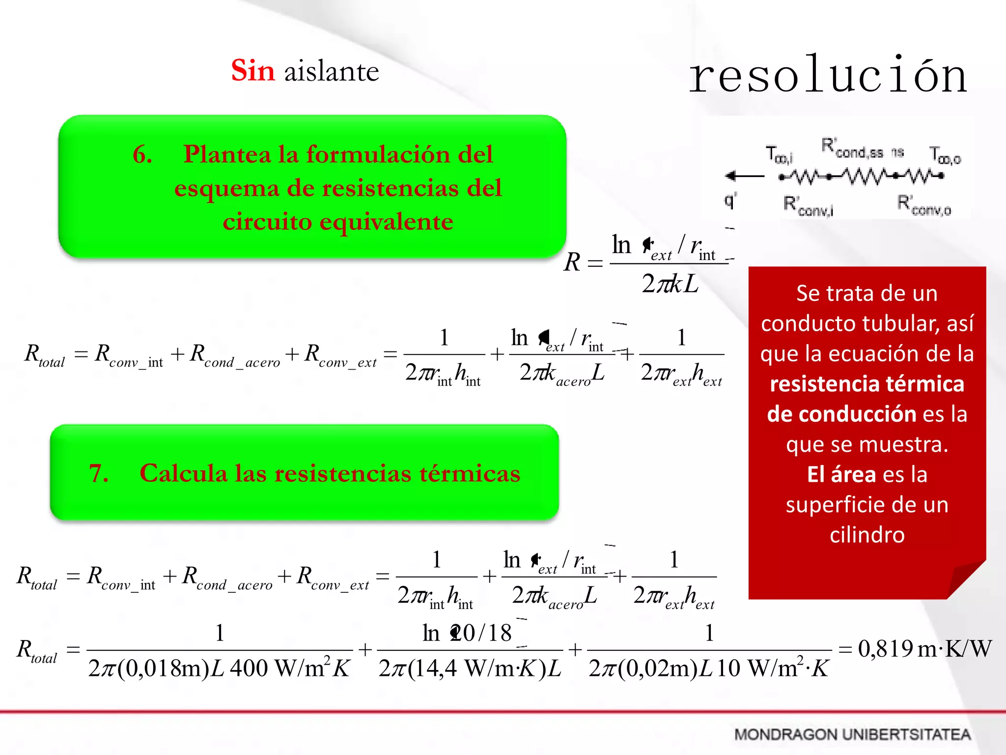 Eg032 conduccion resistencias en serie pared cilindrica | PPTX