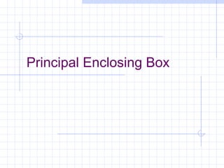 Principal Enclosing Box
 