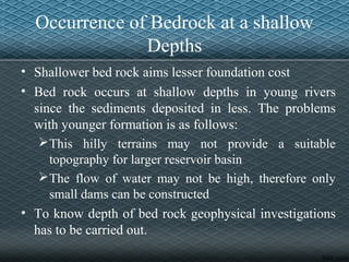 Shallow Ridge Geology of Dams & Reservoirs | PPT