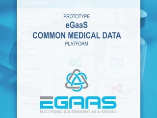PROTOTYPE
eGaaS
COMMON MEDICAL DATA
PLATFORM
 