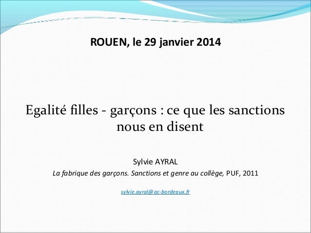 Egalite Filles Garcons Ce Que Les Sanctions Nous En Disent Egalite Filles Garcons Ce Que Les Sanctions Nous En Disent