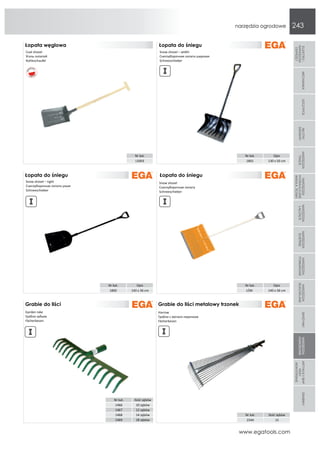 Ega produktový katalég náradia