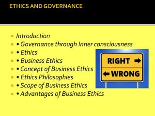 ETHICS AND GOVERNANCE CH 1 | PPTX