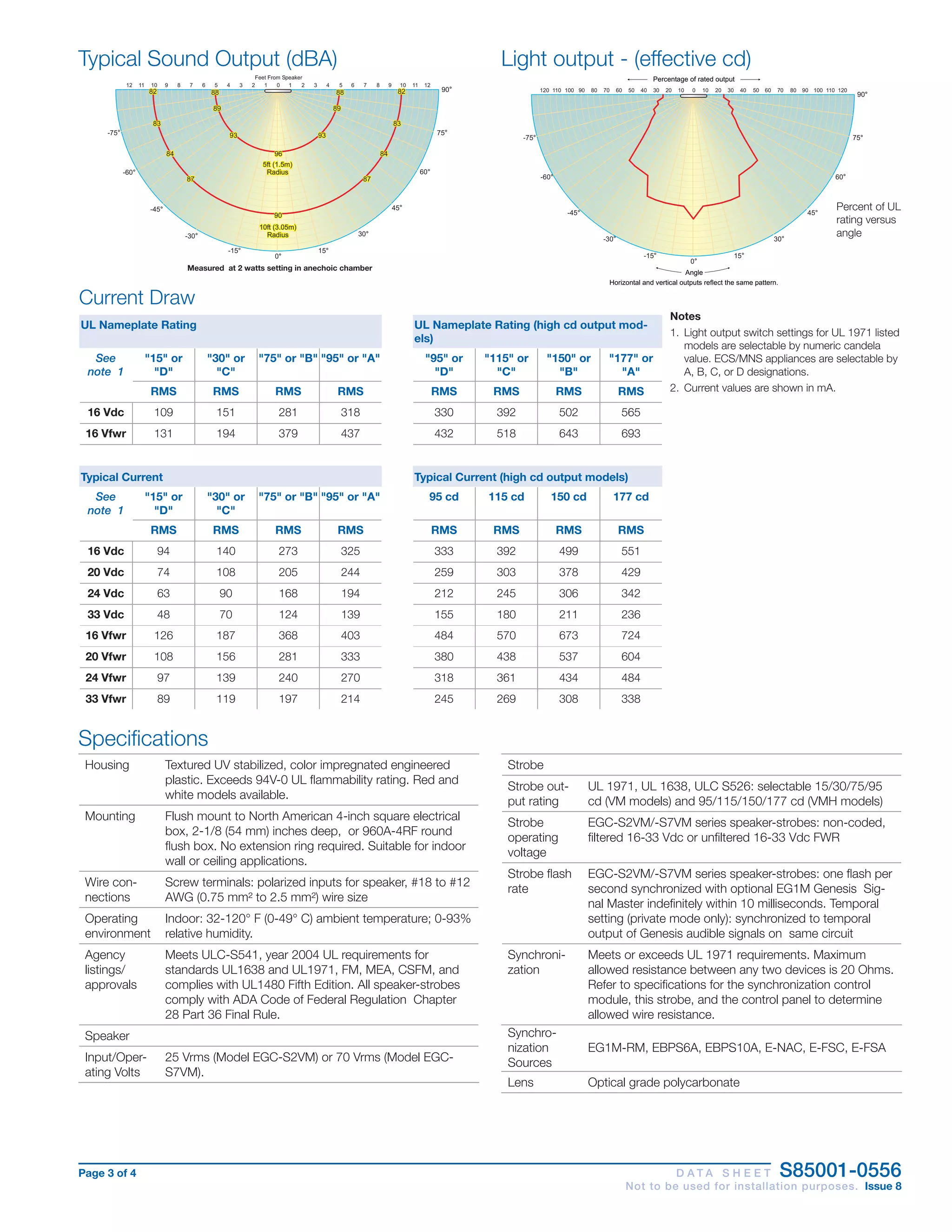 Edwards Signaling EGCFS2VM Data Sheet | PDF